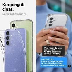 Telefontok Samsung Galaxy A54 5G - Spigen Liquid Crystal Glitter átlátszó tok-9