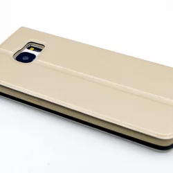 Telefontok UNIQ Kihajtható Tok Arany - Samsung Galaxy S7 Edge (8719273222461)-1