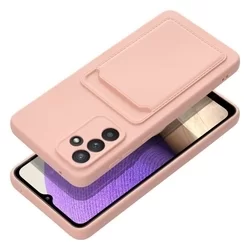 Telefontok Samsung Galaxy A54 5G - Forcell Card - pink kártyatartós szilikon hátlap tok-2