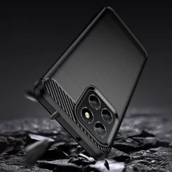 Telefontok Honor X6 - Carbon fekete szilikon tok-2