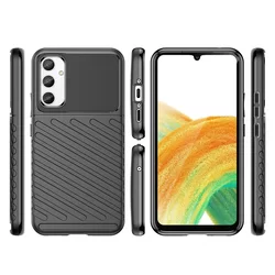 Samsung Galaxy A34 5G Telefontok - Thunder fekete ütésálló szilikon hátlap tok-2