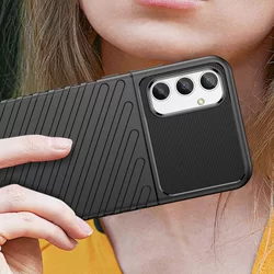 Samsung Galaxy A34 5G Telefontok - Thunder fekete ütésálló szilikon hátlap tok-6