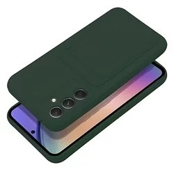 Telefontok Samsung Galaxy A54 5G - Forcell Card - zöld kártyatartós szilikon hátlap tok-2