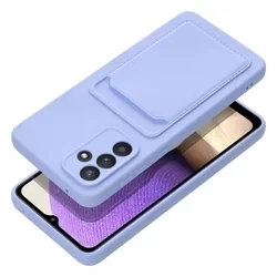 Samsung Galaxy A34 5G Telefontok - Forcell Card - lila kártyatartós szilikon hátlap tok-2