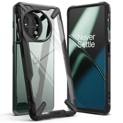 Telefontok OnePlus 11 5G - Ringke Fusion X Design fekete ütésálló tok-2