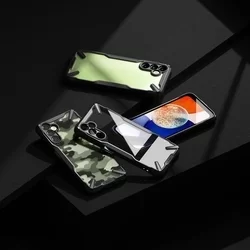 Telefontok OnePlus 11 5G - Ringke Fusion X Design terepmintás ütésálló tok-1