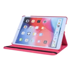 Tablettok iPad 2020 10.2 (iPad 8) - hot pink fordítható műbőr tablet tok-5