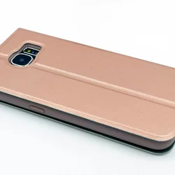 Telefontok UNIQ Rose Gold Kihajtható Tok - Samsung Galaxy S6 (8719273222416)-1