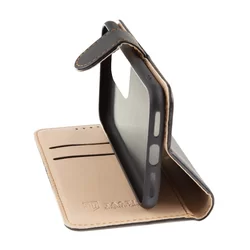 Xiaomi Redmi 12C Telefontok - Tactical Field fekete szilikon keretes könyvtok mágneses ráhajtófüllel-2