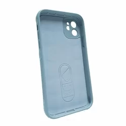 Telefontok iPhone 11 - Pastel Armor - szürkéskék szilikon hátlap tok-3