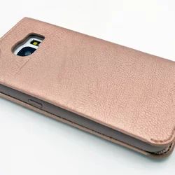 Telefontok UNIQ Rose Gold Kihajtható Tok - Samsung Galaxy S6 (8719273222560)-1