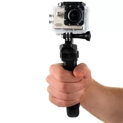 Selfie bot: GoPro SJCAM - fekete, tripoddá alakítható selfie bot -1