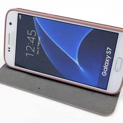 Telefontok UNIQ Rose Gold Kihajtható Tok - Samsung Galaxy S7 (8719273222447)-2