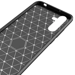 Samsung Galaxy A34 5G Telefontok - Carbon Fiber fekete szilikon tok-2