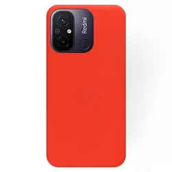 Telefontok Xiaomi Redmi 12C - piros szilikon tok-1