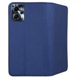 Telefontok Motorola Moto G23 - kék mágneses szilikon keretes könyvtok-2