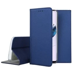 Telefontok Motorola Moto G23 - kék mágneses szilikon keretes könyvtok-3