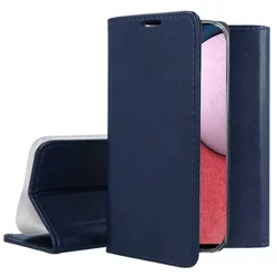 Samsung Galaxy A14 4G / LTE (A145) Telefontok - Smart Magnetic kék szilikon keretes mágneses könyvtok-1