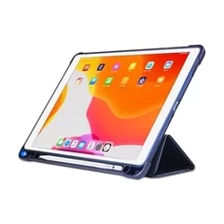 Tablettok iPad Mini 4 (2015) / Mini 5 (2019) - kék smart case ceruza tartóval-2