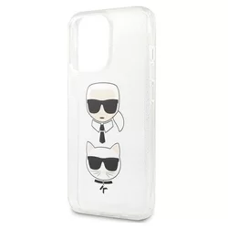 Telefontok iPhone 13 Pro - Karl Lagerfeld Glitter Karl`s & Choupette glitteres hátlap tok-1