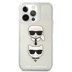 Telefontok iPhone 13 Pro - Karl Lagerfeld Glitter Karl`s & Choupette glitteres hátlap tok-3