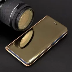 Samsung Galaxy A54 5G Telefontok - Arany Clear View Tok-2