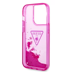 Telefontok iPhone 14 Pro - Guess Liquid Glitter - kemény hátlaptok - Pink-5