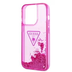 Telefontok iPhone 14 Pro - Guess Liquid Glitter - kemény hátlaptok - Pink-4