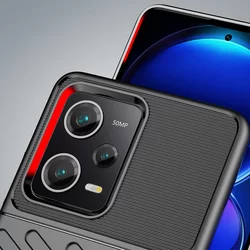Xiaomi Redmi Note 12 Pro 5G Telefontok - Thunder fekete ütésálló szilikon hátlap tok-2