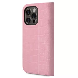 Telefontok iPhone 14 Pro Max - Guess Croco pink könyvtok-2