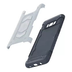 Telefontok Samsung S10 - Defender Magnetic ezüst ütésálló, mágneses hátlap tok-3