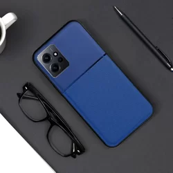 Xiaomi Redmi Note 12 4G / LTE Telefontok - Elegance kék műanyag hátlap tok szilikon kerettel-1