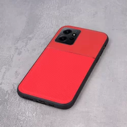 XIAOMI Redmi NOTE 12 4G / LTE Telefontok - Elegance piros műanyag hátlap tok szilikon kerettel-2