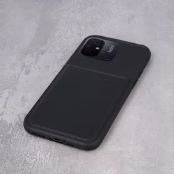 Xiaomi Redmi 12C Telefontok - Elegance fekete műanyag hátlap tok szilikon kerettel-2