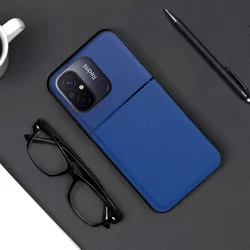 Xiaomi Redmi 12C Telefontok - Elegance kék műanyag hátlap tok szilikon kerettel-2