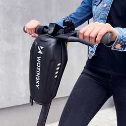 Biciklis tartó: Wozinsky - Univerzális, vízálló, roller kormányra szerelhető, fekete műanyag táska-6