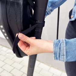 Biciklis tartó: Wozinsky - Univerzális, vízálló, roller kormányra szerelhető, fekete műanyag táska-7