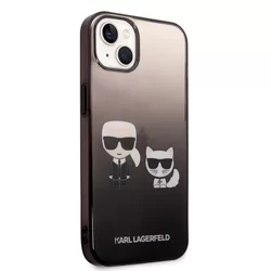 Telefontok iPhone 14 Plus - Karl Lagerfeld - K&C - fekete- átlátszó hátlap tok-1