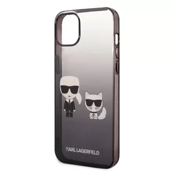 Telefontok iPhone 14 Plus - Karl Lagerfeld - K&C - fekete- átlátszó hátlap tok-2