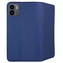 Xiaomi Redmi A2 Telefontok - kék mágneses átlátszó szilikon keretes könyvtok-2