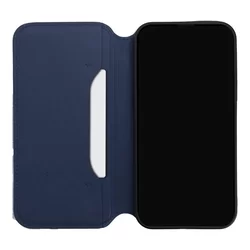 Xiaomi Redmi A2 Telefontok - Dual Pocket - kék mágneses átlátszó szilikon keretes könyvtok-2