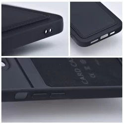 Telefontok Xiaomi Redmi Note 12 4G / LTE - Forcell Card - fekete kártyatartós szilikon hátlap tok-5