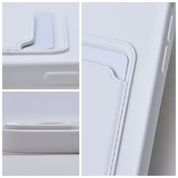 Telefontok Xiaomi Poco X5 5G - Forcell Card - fehér kártyatartós szilikon hátlap tok-2