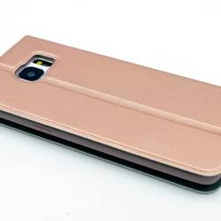 Telefontok UNIQ Rose Gold Kihajtható Tok - Samsung Galaxy S7 Edge (8719273222478)-1