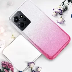 Xiaomi Redmi Note 12 4G / LTE Telefontok - Ezüst / pink Shiny tok-2