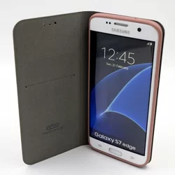 Telefontok UNIQ Rose Gold Kihajtható Tok - Samsung Galaxy S7 Edge (8719273222478)-3
