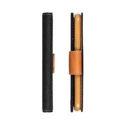 Xiaomi Redmi 12C Telefontok - Canvas fekete mágneses szilikon keretes könyvtok-3