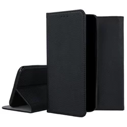 Telefontok Realme C55 - fekete mágneses szilikon keretes könyvtok-2