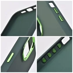 Telefontok Xiaomi Redmi 12C - Frame - zöld műanyag hátlap tok, szilikon kerettel-2