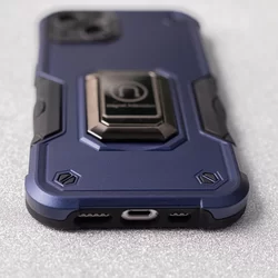Telefontok iPhone 11 - Defender Bulky - kék ütésálló, kitámasztható hátlap tok-3